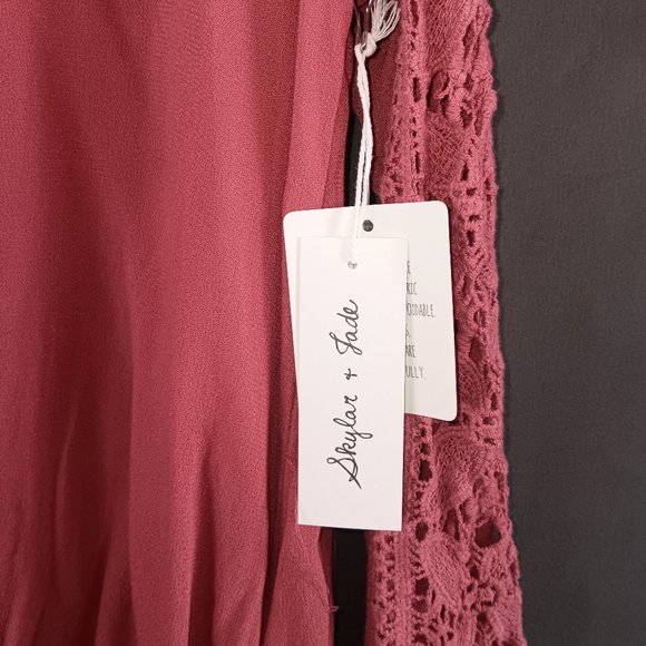 WOMEN'S RUST EMBROIDERED LONG SLEEVE SHIRT, NWT ADORABLE! - Picture 4 of 4